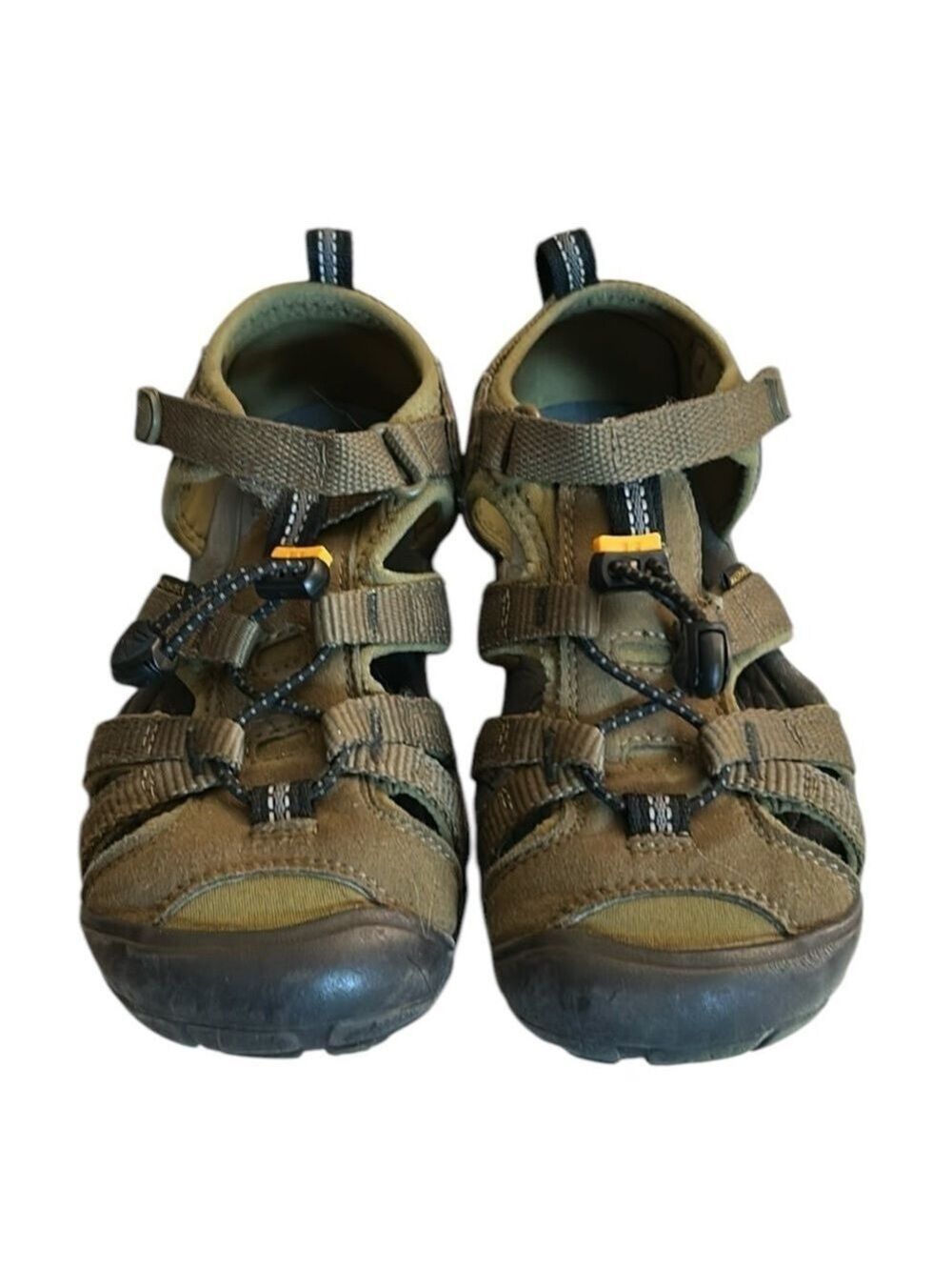 KEEN Seacamp II CNX Kids Green Closed Toe Washable Sandals Shoes Size 13 - Picture 2 of 10